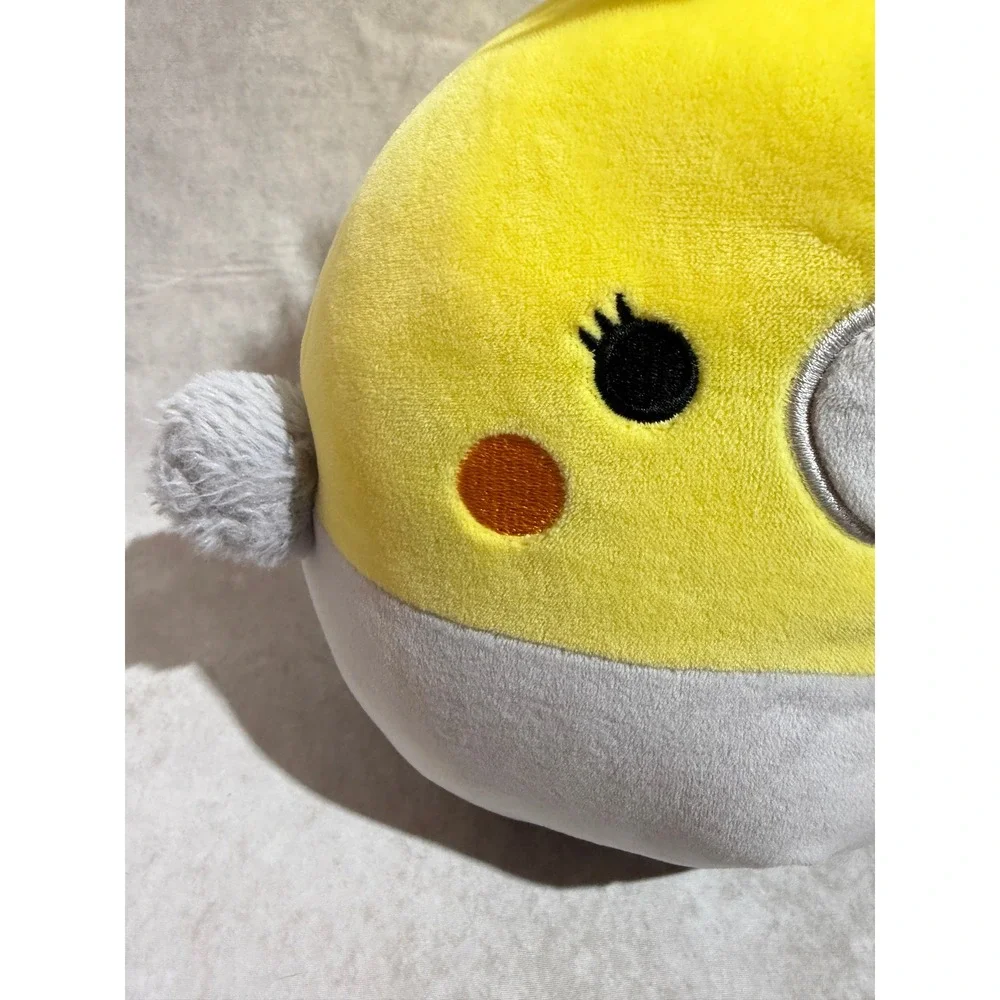 Squishmallows Charlize the Cockatiel 8 Inch Yellow‎ Grey Bird Plush S8-#523